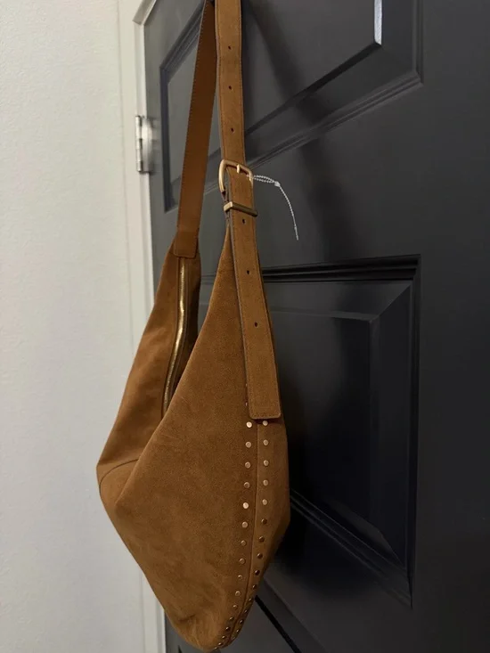 NWOT Madewell, The Essential Curve Shoulder Bag in Aged Cognac - Picture 8 of 13